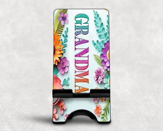 Floral Cuts - Grandma Smartphone Stand | Savage Custom Crafts™