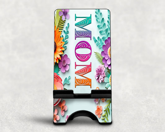 Floral Cuts - Mom Smartphone Stand | Savage Custom Crafts™