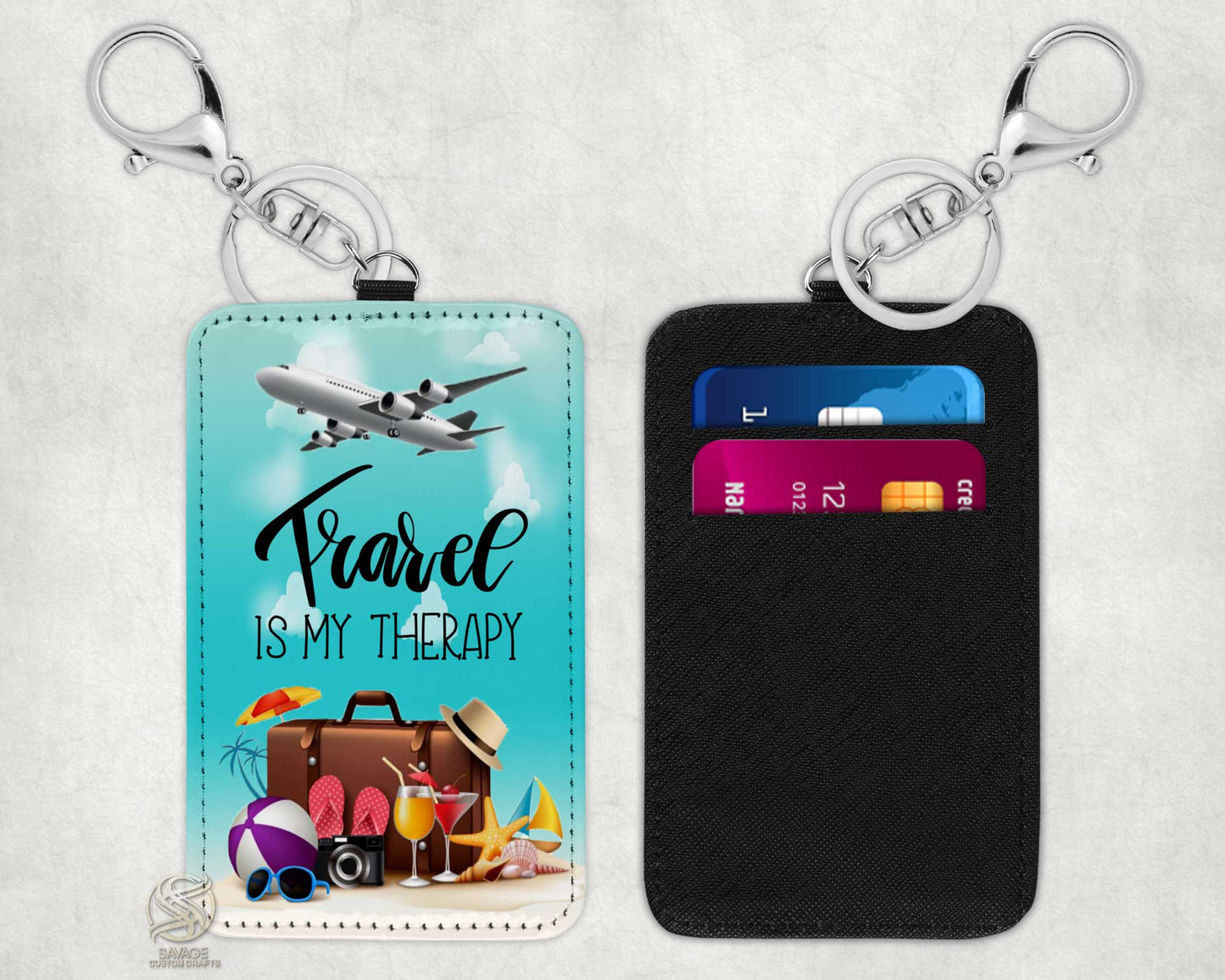 Travel Is My Therapy Beach - Travel Set | Savage Custom Crafts™