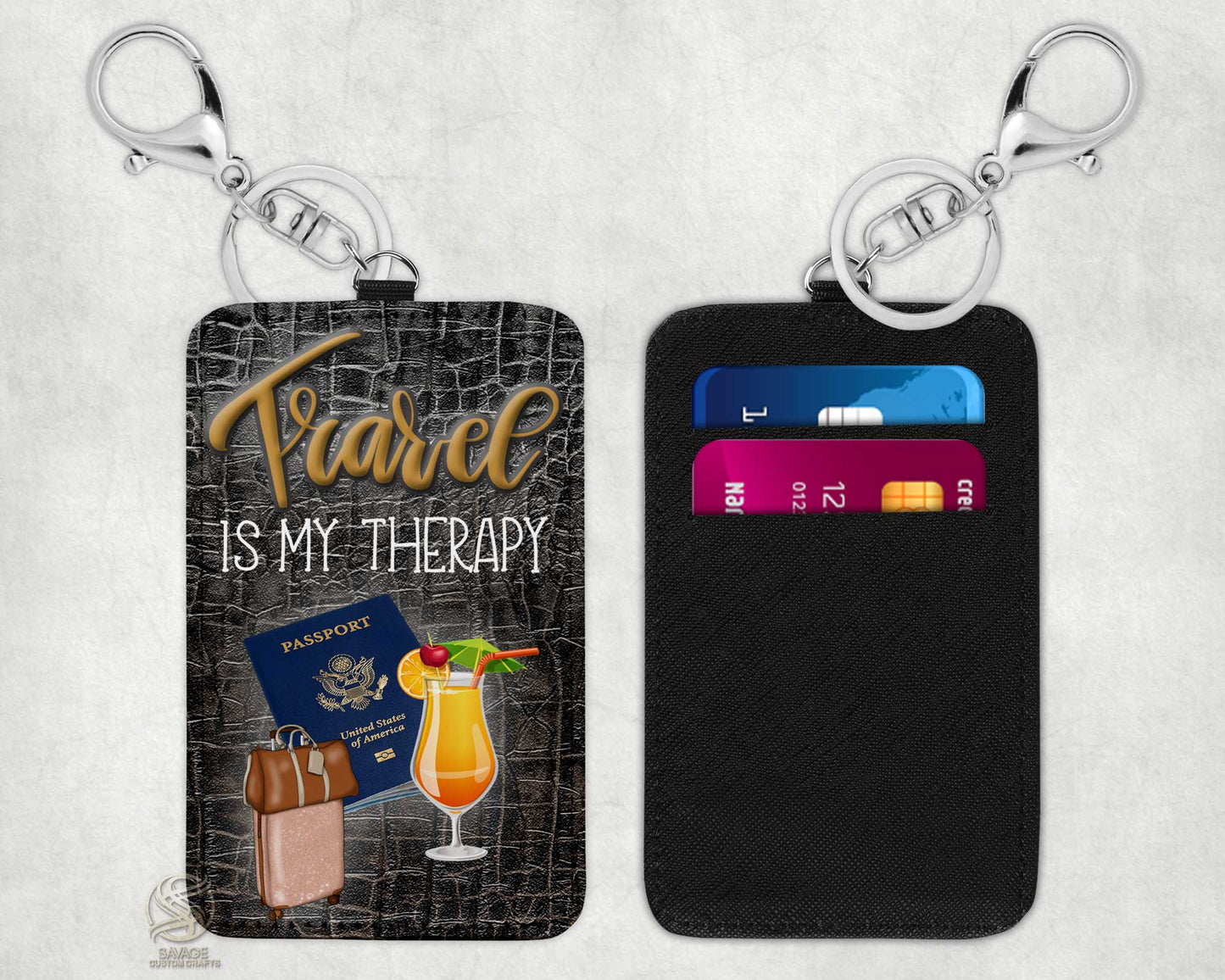 Travel Is My Therapy - Travel Set | Savage Custom Crafts™