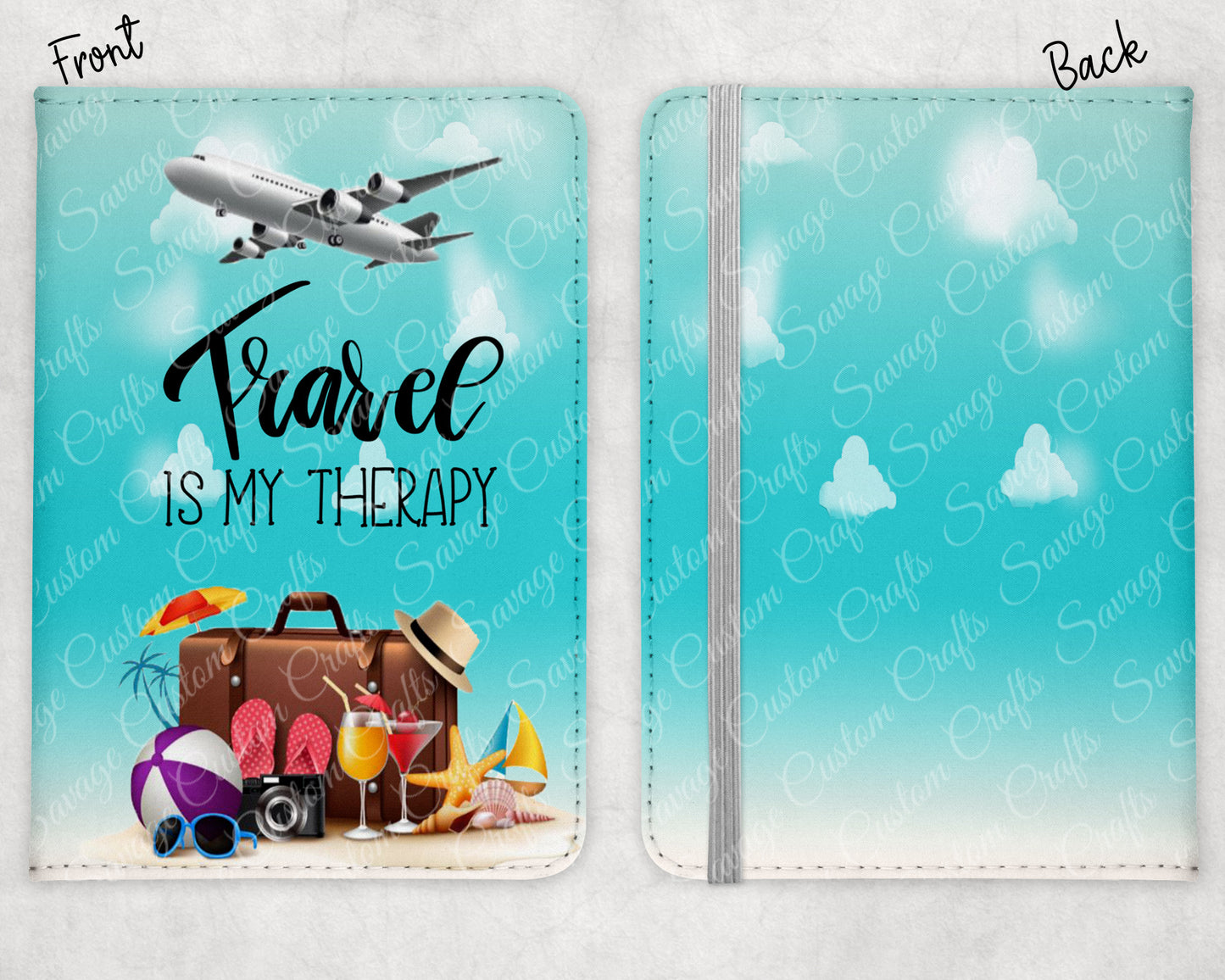 Travel Is My Therapy Beach - Travel Set | Savage Custom Crafts™
