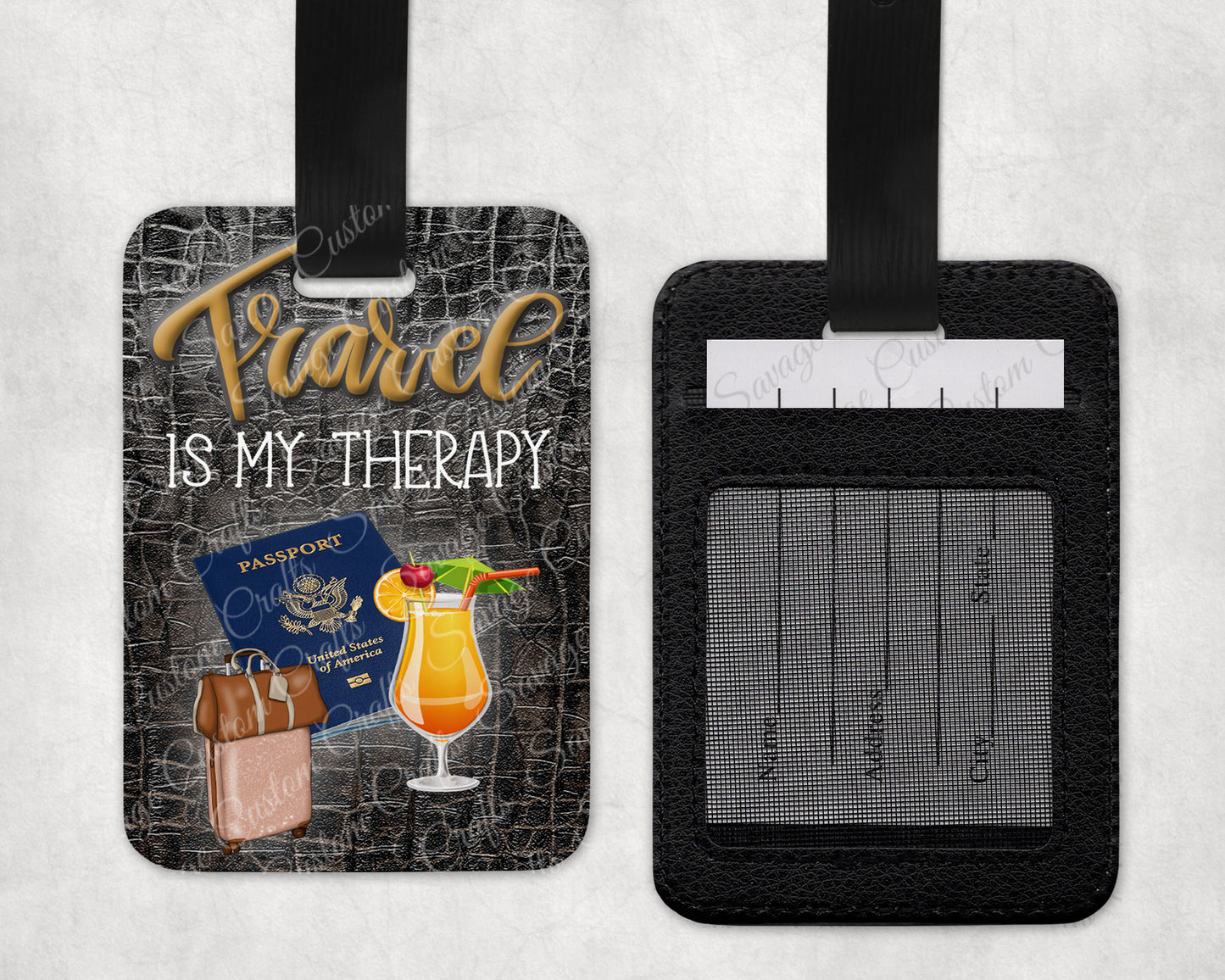 Travel Is My Therapy - Travel Set | Savage Custom Crafts™