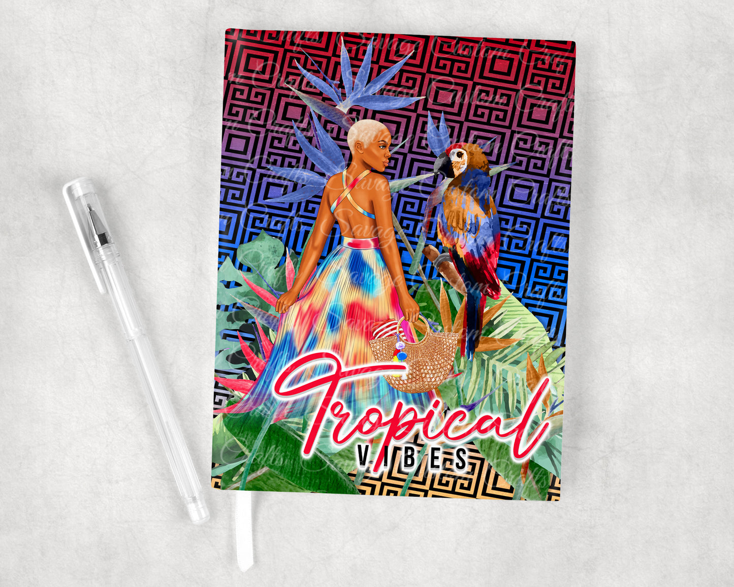 Tropical Vibes Travel Journal | Savage Custom Crafts™